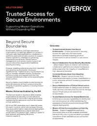 Trusted Access for Secure Environments