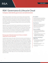 RSA® Governance & Lifecycle Cloud