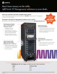 Vertiv IT Management Flyer