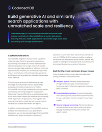 Build Generative AI and Similarity Search Applications with Unmatched Scale and Resilience