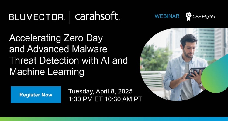 Accelerating Zero Day and Advanced Malware Threat Detection with AI and Machine Learning Event Banner