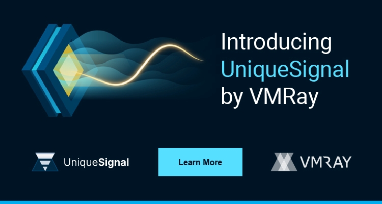 Introducing UniqueSignal by VMRay