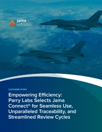 Empowering Efficiency: Parry Labs Selects Jama Connect® for Seamless Use, Unparalleled Traceability, and Streamlined Review Cycles