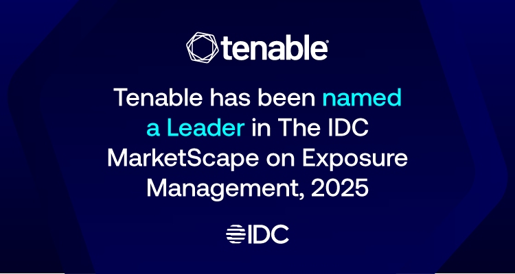 Tenable has been named a Leader in the IDC MarketScape on Exposure Management, 2025