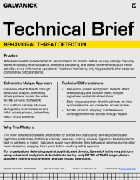 Technical Brief - Behavioral Threat Detection-Galvanick