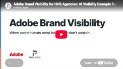 Adobe Brand Visibility for HHS Agencies: AI Visibility Example for Medicaid Changes