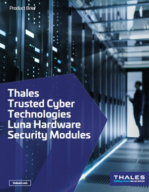Thales Trusted Cyber Technologies Luna Hardware Security Modules