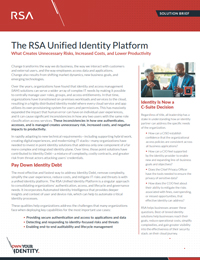 The RSA Unified Identity Platform