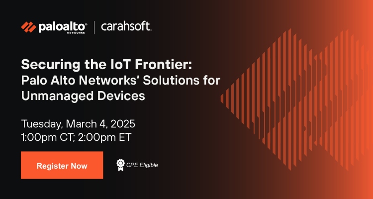 Securing the IoT Frontier: Palo Alto Networks' Solutions for Unmanaged Devices Event Banner