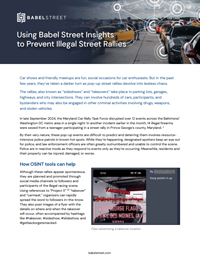 Using Babel Street Insights to Prevent Illegal Street Rallies