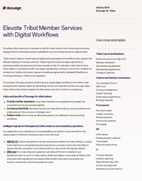 Elevate Tribal Member Services with Digital Workflows