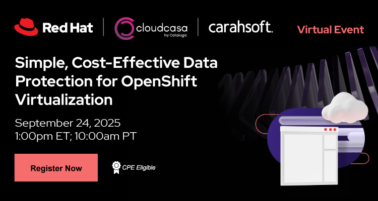 Simple, Cost-Effective Data Protection for OpenShift Virtualization Event