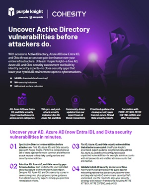 Uncover Active Directory vulnerabilities before attackers do