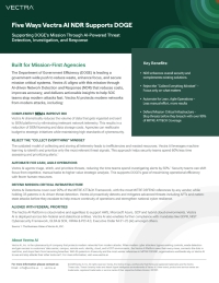 Five Ways Vectra AI NDR Supports DOGE