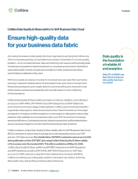 Collibra Data Quality & Observability for SAP Business Data Cloud