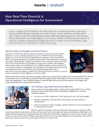 Maximize Near Real-Time Government Intelligence with Incorta’s AI-Ready Data Foundation