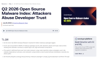 Q2 2026 Open Source Malware Index: Attackers Abuse Developer Trust