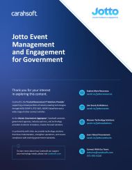 Jotto Event Management and Engagement for Government