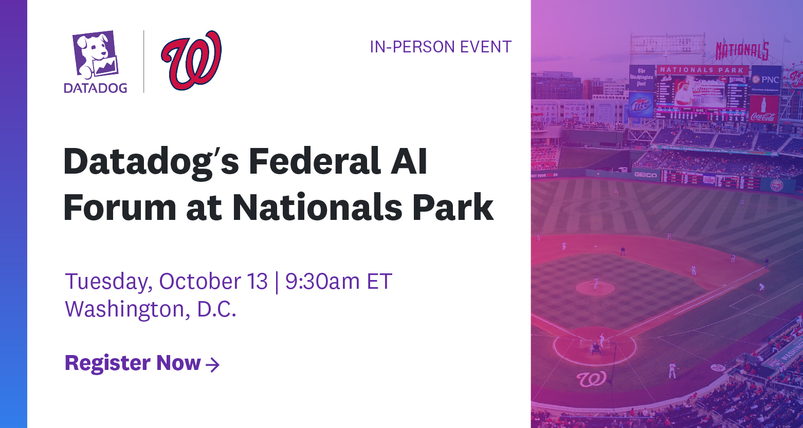 Datadogs Federal AI Forum at National Park