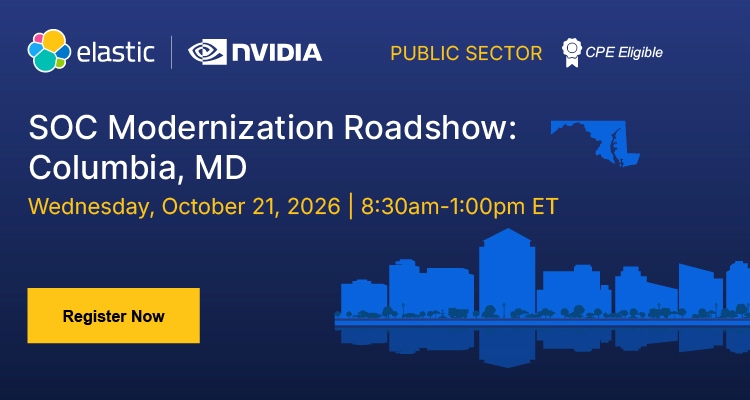 SOC Modernization Roadshow Columbia | Event Banner