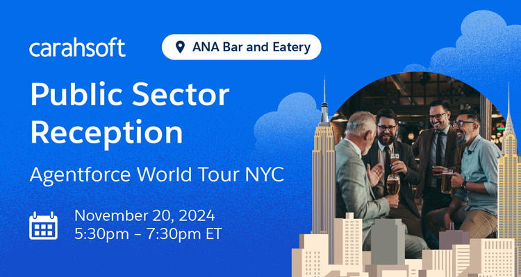 Public Sector Reception Agentforce World Tour NYC Event Banner