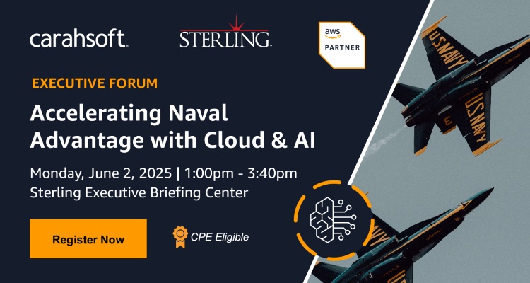 Accelerating Naval Advantage with Cloud & AI Event Banner