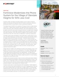 How a Chicago Suburb Streamlined Security, Networking & Communication with Fortinet