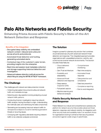 Palo Alto Networks and Fidelis Security Integration
