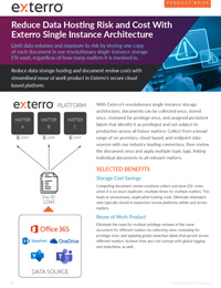 Reduce Data Hosting Risk and Cost With Exterro Single Instance Architecture