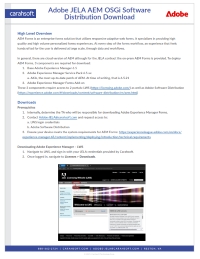 Adobe JELA AEM OSGi Software Distribution Download
