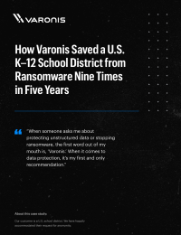 How Varonis Saved a U.S. K–12 School District from Ransomware Nine Times in Five Years