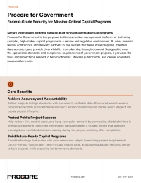 Procore for Government Brochure