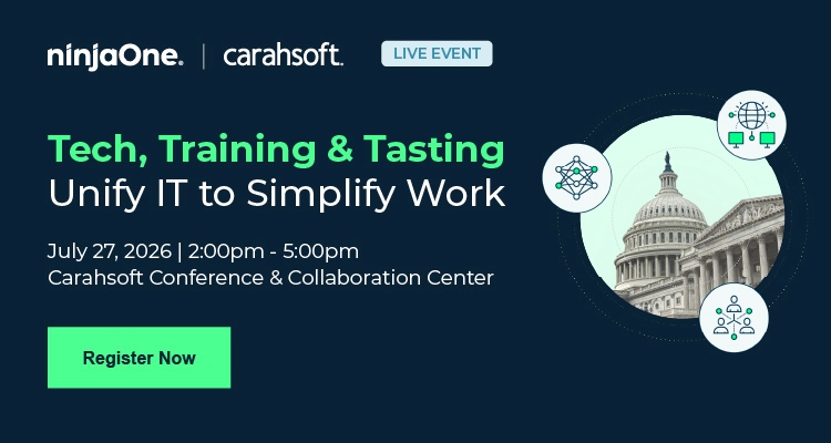 Tech, Training, Tasting Unify IT to Simplify Work | Event banner