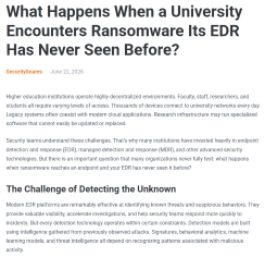 What Happens When a University Encounters Ransomware Its EDR Has Never Seen Before?
