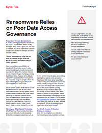 Ransomware Relies on Poor Data Access Governance