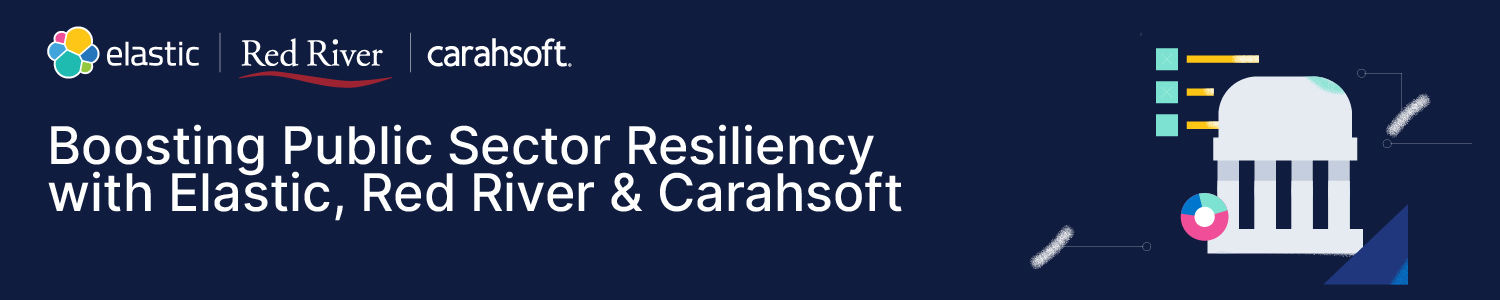 Boosting Public Sector Resiliency with Elastic, Red River and Carahsoft Banner