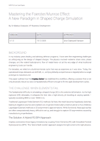 Mastering the Foerster/Munroe Effect: A New Paradigm in Shaped Charge Simulation