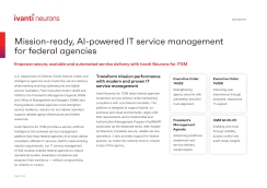 Mission-Ready, AI-Powered IT Service Management for Federal Agencies