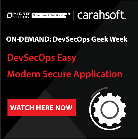 Micro Focus Geek Week sidebar