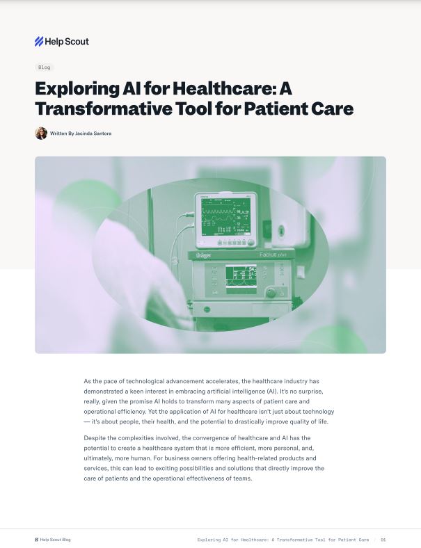 Exploring AI for Healthcare: A Transformative Tool for Patient Care