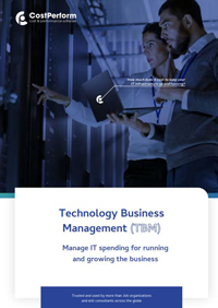 Technology Business Management (TBM) Manage IT Spending for Running and Growing the Business