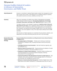 Dynamo Enables Federal AI Leaders to Advance AI Innovation, Governance, and Public Trust
