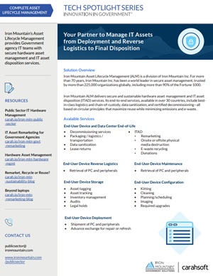 Your Partner to Manage IT Assets from Deployment and Reverse Logistics to Final Disposition