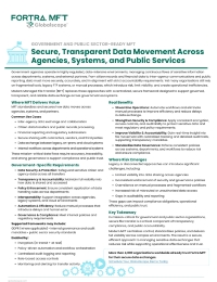 Secure, Transparent Data Movement Across Agencies, Systems and Public Services