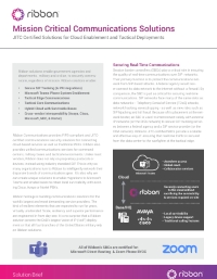 Mission Critical Communications Solutions