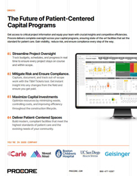 The Future of Patient-Centered Capital Programs