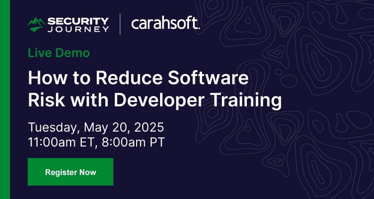 How to Reduce Software Risk with Developer Training Event Banner
