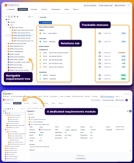 End-to-end requirements & test management, without the complexity of enterprise QA tools.