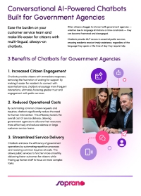 Conversational AI-Powered Chatbots for Government Agencies