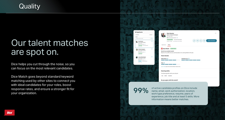 Our talen matches are spot on